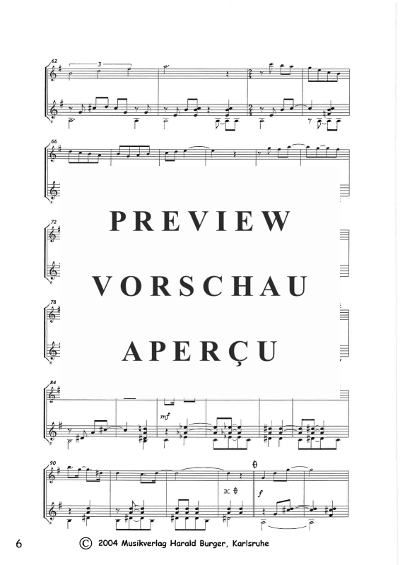 Produktgalerie: Seite 9 von 11 6 Mininos für Gitarre und Flöte, , Querflöte und Gitarre