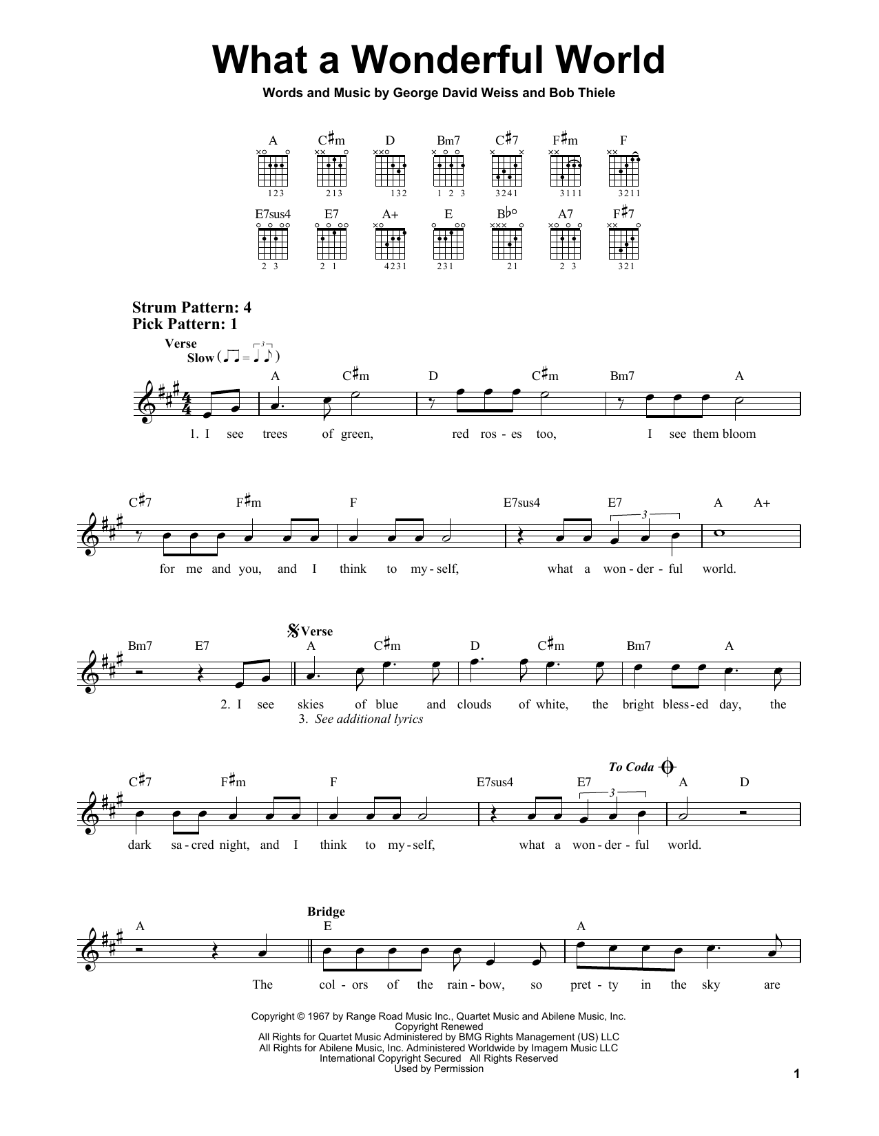 Product gallery: Page 1 of 1 What A Wonderful World, Louis Armstrong