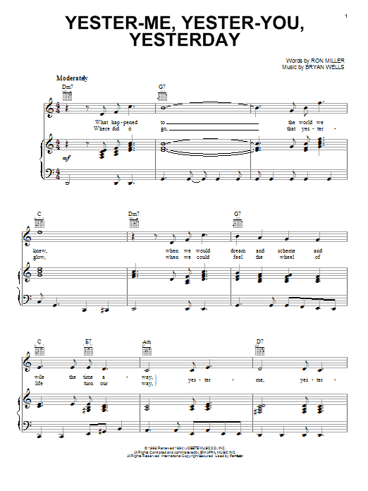 Produktbild zu: Yester-Me, Yester-You, Yesterday