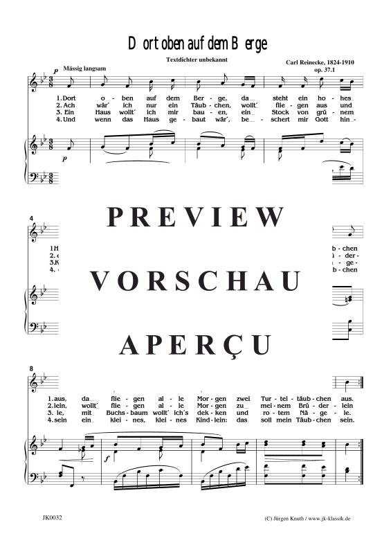 Product gallery: Page 2 of 3 Dort oben auf dem Berge , , (piano + vocals)