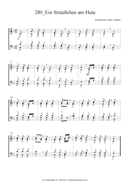 Product picture to: Ein Sträußchen am Hute 