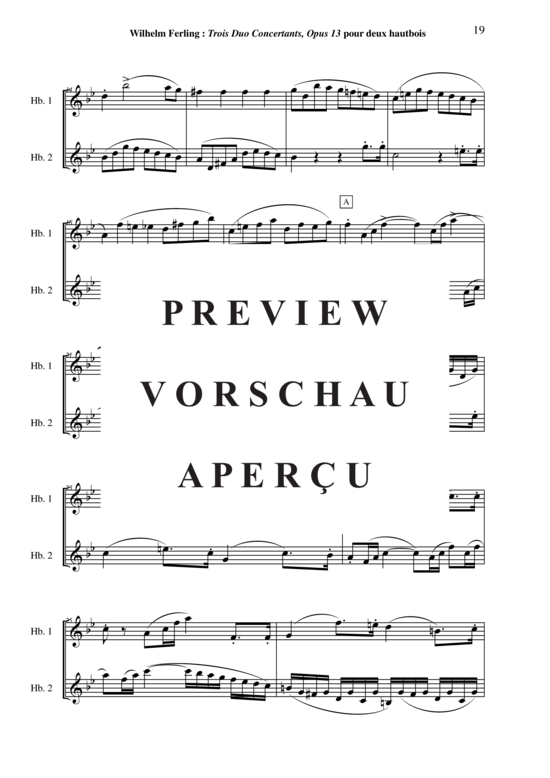 Product gallery: Page 20 of 21 Three Duos Concertants, Opus 13 , , (Oboe duet)
