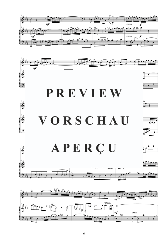 Produktgalerie: Seite 7 von 11 Flöten Sonate Nr. 4 in C-Moll BWV 1017, , Flöte und Cembalo/Klavier