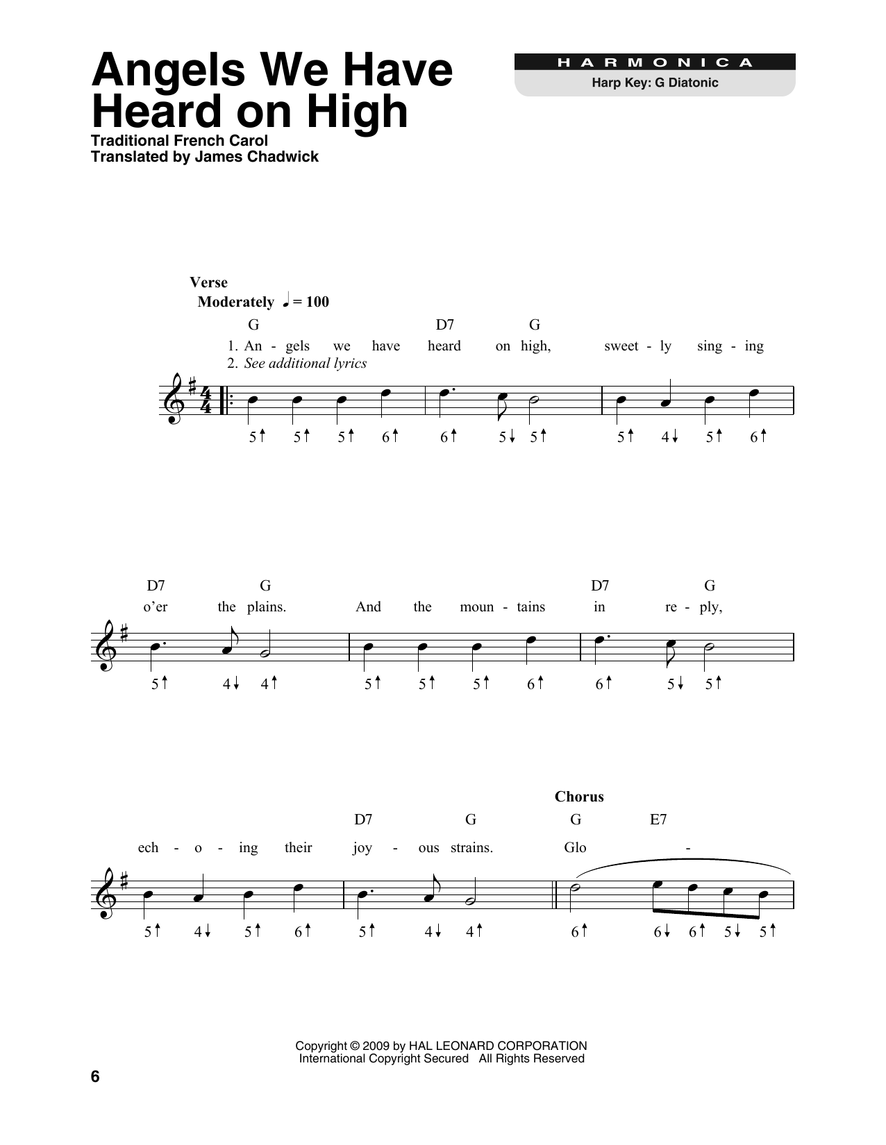 Product gallery: Page 1 of 1 Angels We Have Heard On High, Traditional French Carol
