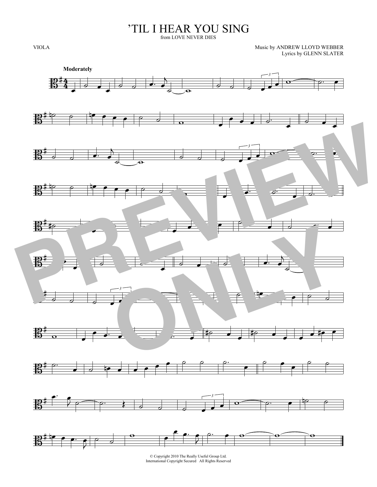 Product gallery: Page 1 of 1 'Til I Hear You Sing (from Love Never Dies), Andrew Lloyd Webber