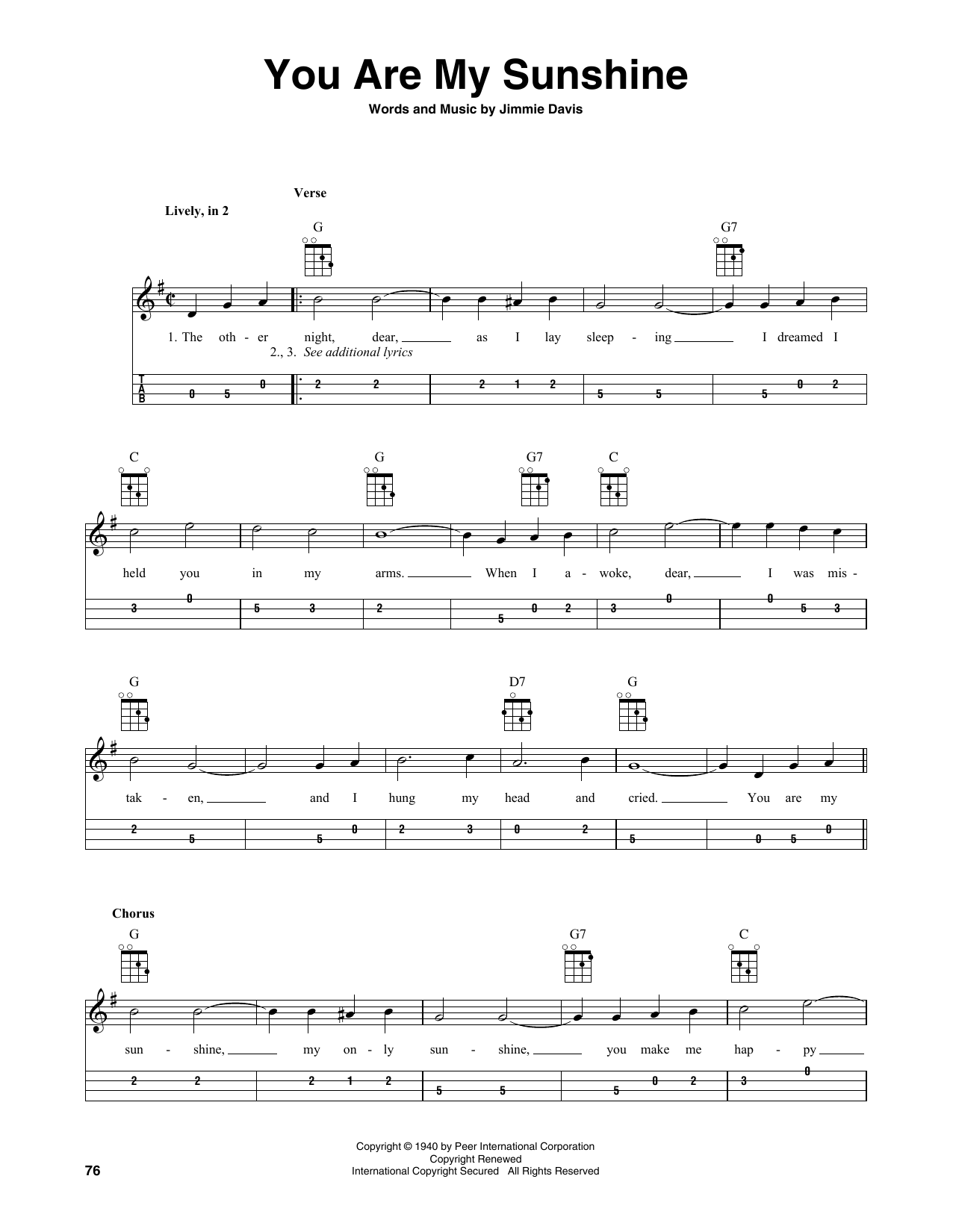 Produktgalerie: Seite 1 von 1 You Are My Sunshine, Jimmie Davis