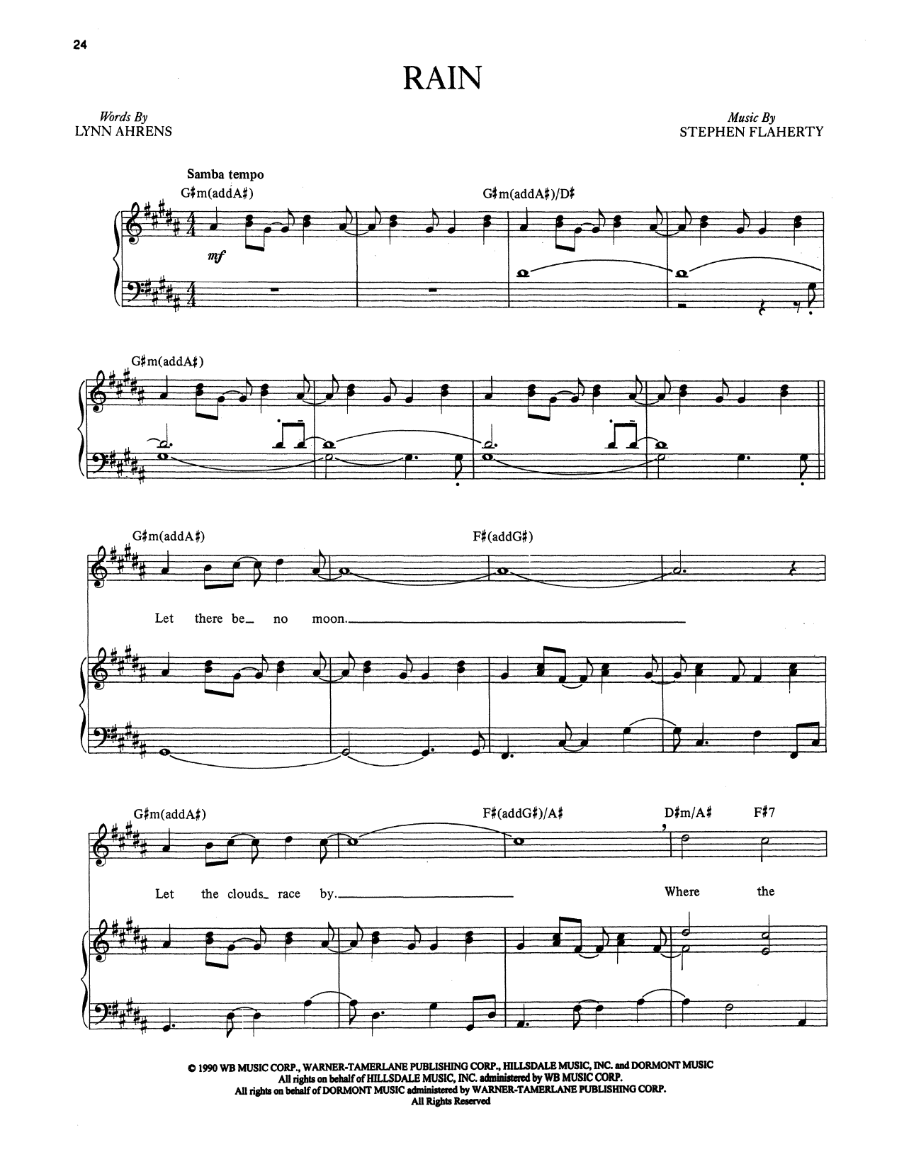 Produktbild zu: Rain (from Once on This Island)