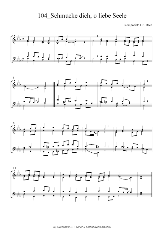 Produktbild zu: Schmücke dich, o liebe Seele J. S. Bach