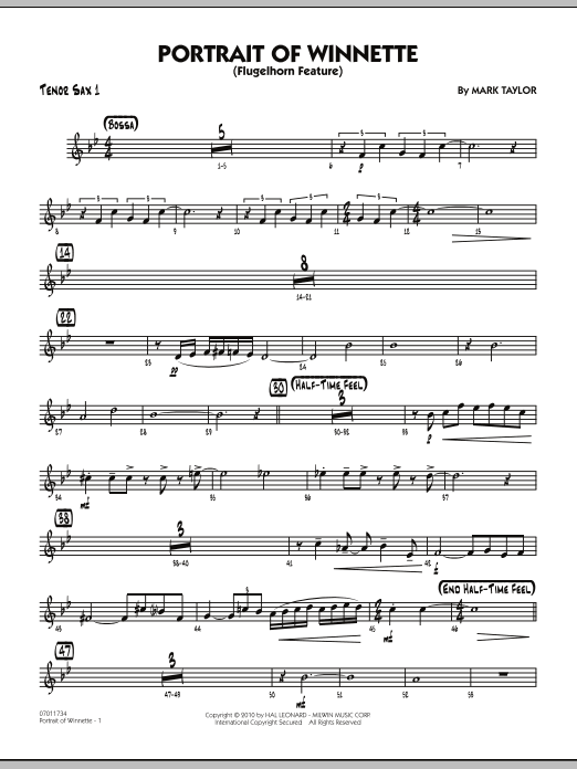 Produktgalerie: Seite 1 von 1 Portrait Of Winnette - Tenor Sax 1, 