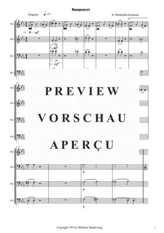 gallery: Basspourri, , Double Bass Quartet