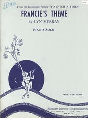 cover: Francie's Theme (from 'To Catch A Thief'), Lyn Murray, Klavier