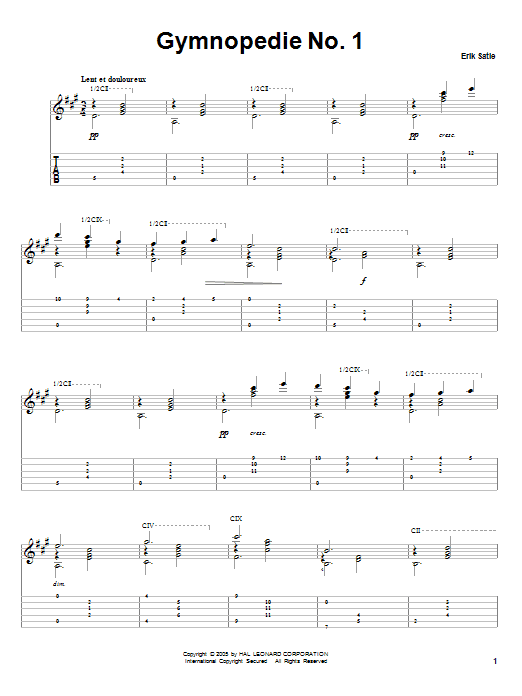 Produktbild zu: Gymnopedie No. 1