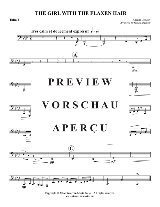 Product gallery: Page 10 of 10 The Girl With The Flaxen Hair , , (Tuba quartet EEETT)