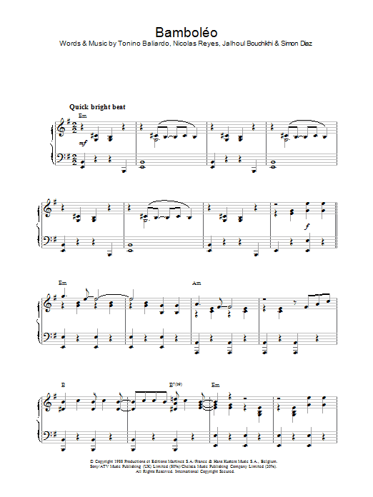 Product gallery: Page 1 of 1 BambolÉo, The Gypsy Kings