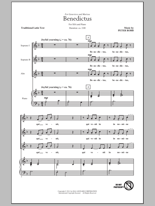 Produktgalerie: Seite 1 von 1 Agnus Dei And Benedictus, Peter Robb, Chor