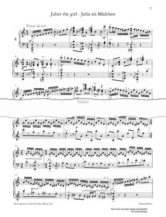 Produktgalerie: Seite 1 von 1 Juliet The Girl (from 'Romeo and Juliet Op.75'), Sergei Prokofiev, Klavier