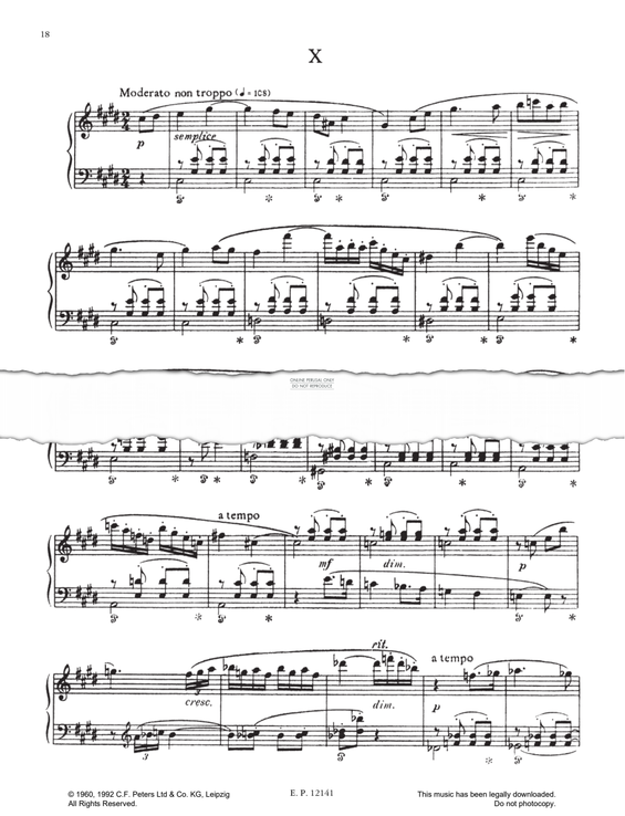 Produktgalerie: Seite 1 von 1 Prelude No.10 (from 24 Preludes Op. 34), Dmitri Shostakovich, Klavier