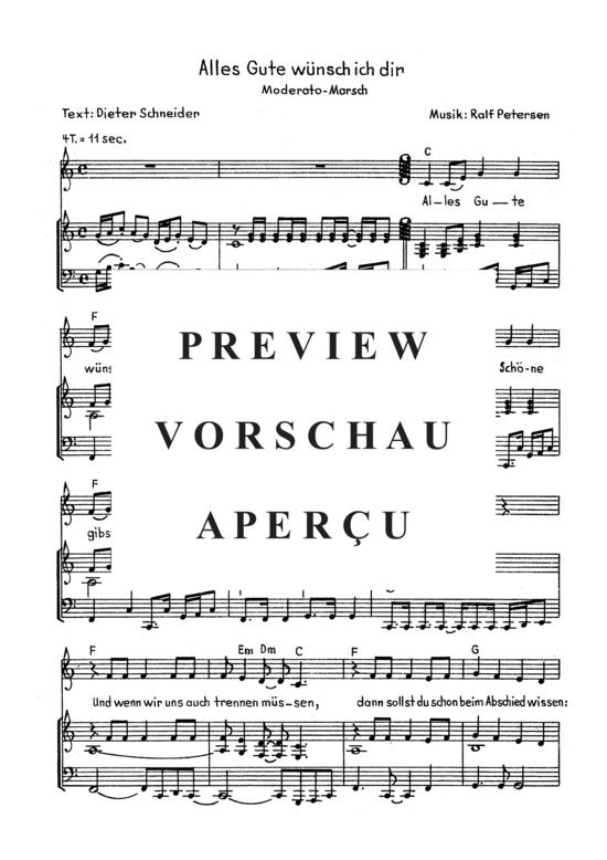 gallery: Alles Gute wünsch ich Dir  , , (Klavier Solo)