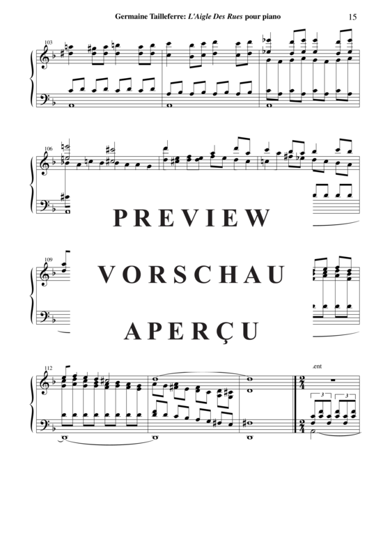 Product gallery: Page 16 of 18 L´Aigle des Rues , , Piano Solo