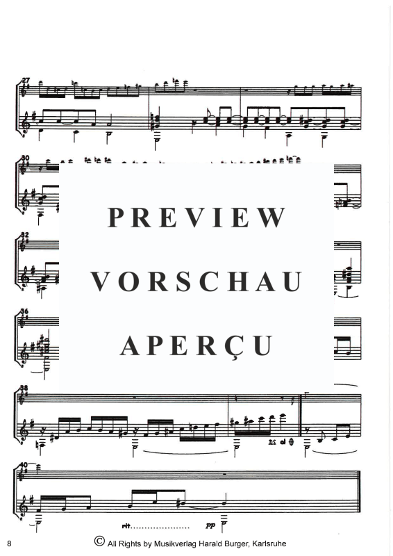 gallery: One Cry For Argentina - Suite für Melodieinstrument & Gitarre, , A-Klarinette und Gitarre - Partitur