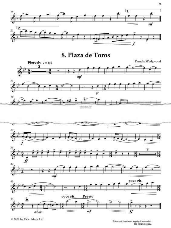 Produktgalerie: Seite 1 von 1 Plaza De Toros, Pam Wedgwood, Klavier, Saxophon