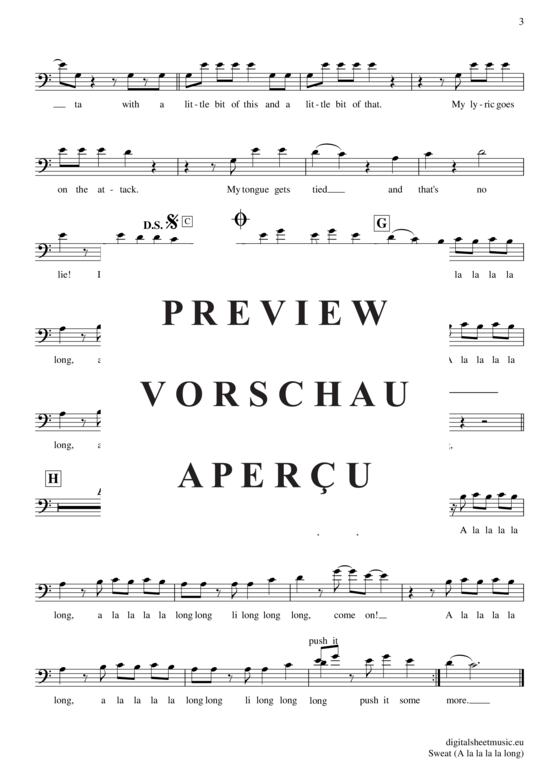 Produktgalerie: Seite 4 von 4 Sweat (A la la la la long) , Mehrzad / Medlock, Mark, Violoncello