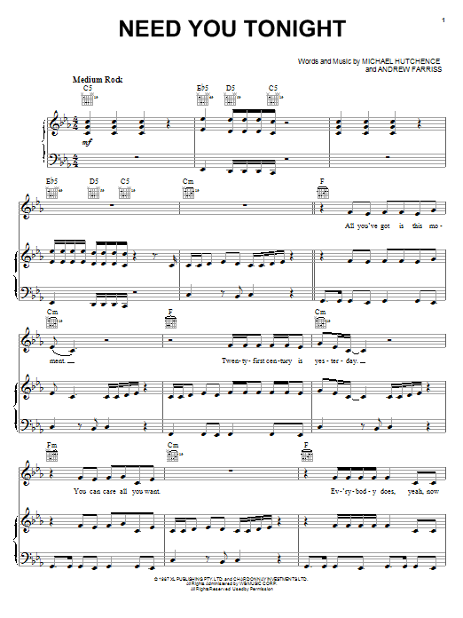 Produktbild zu: Need You Tonight