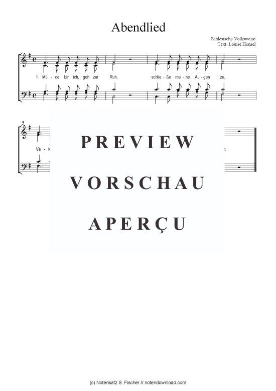 Product picture to: Abendlied Das geistliche Volkslied