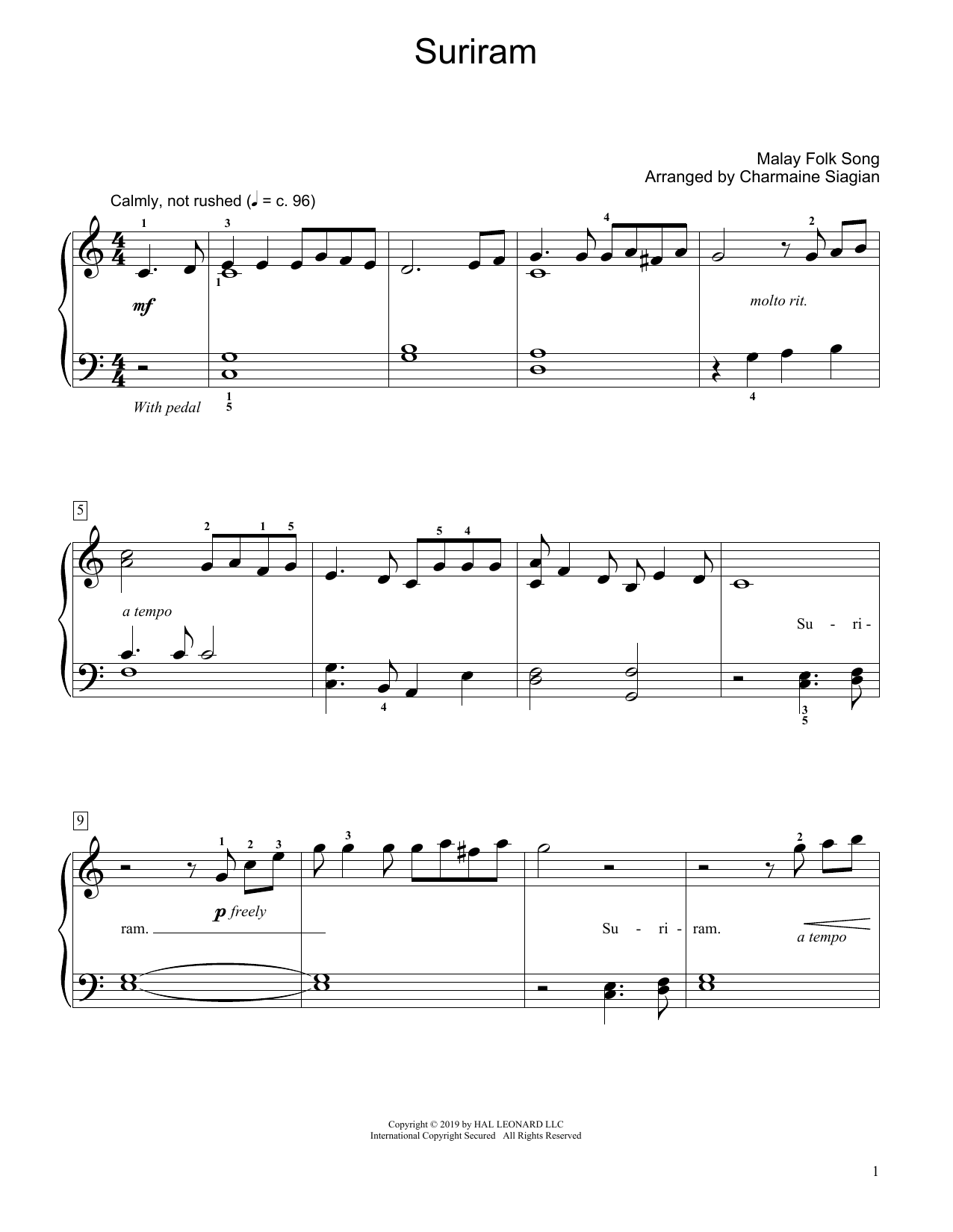 Product picture to: Suriram (arr. Charmaine Siagian)