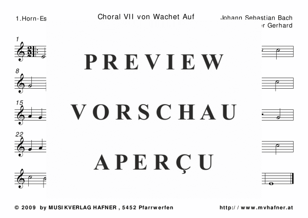 gallery: Choral VII - Wachet auf, , (Blechbläser Quintett)