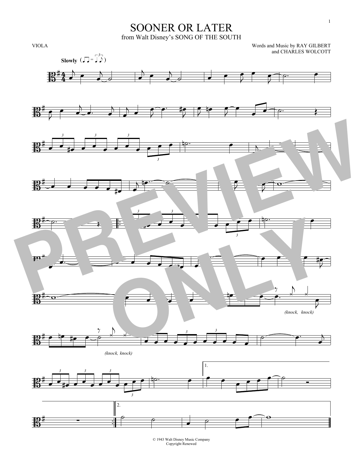 Product gallery: Page 1 of 1 Sooner Or Later, Ray Gilbert & Charles Wolcott