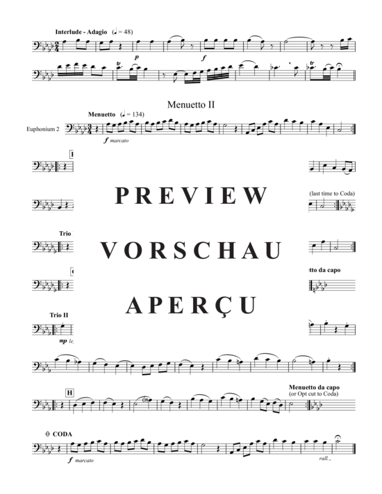 Product gallery: Page 9 of 17 Menuettos I u II  , , (Tuba Quartet: 2x Baritone, 2xTuba)