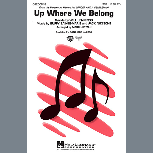 Produktbild zu: Up Where We Belong (arr. Mark Brymer)