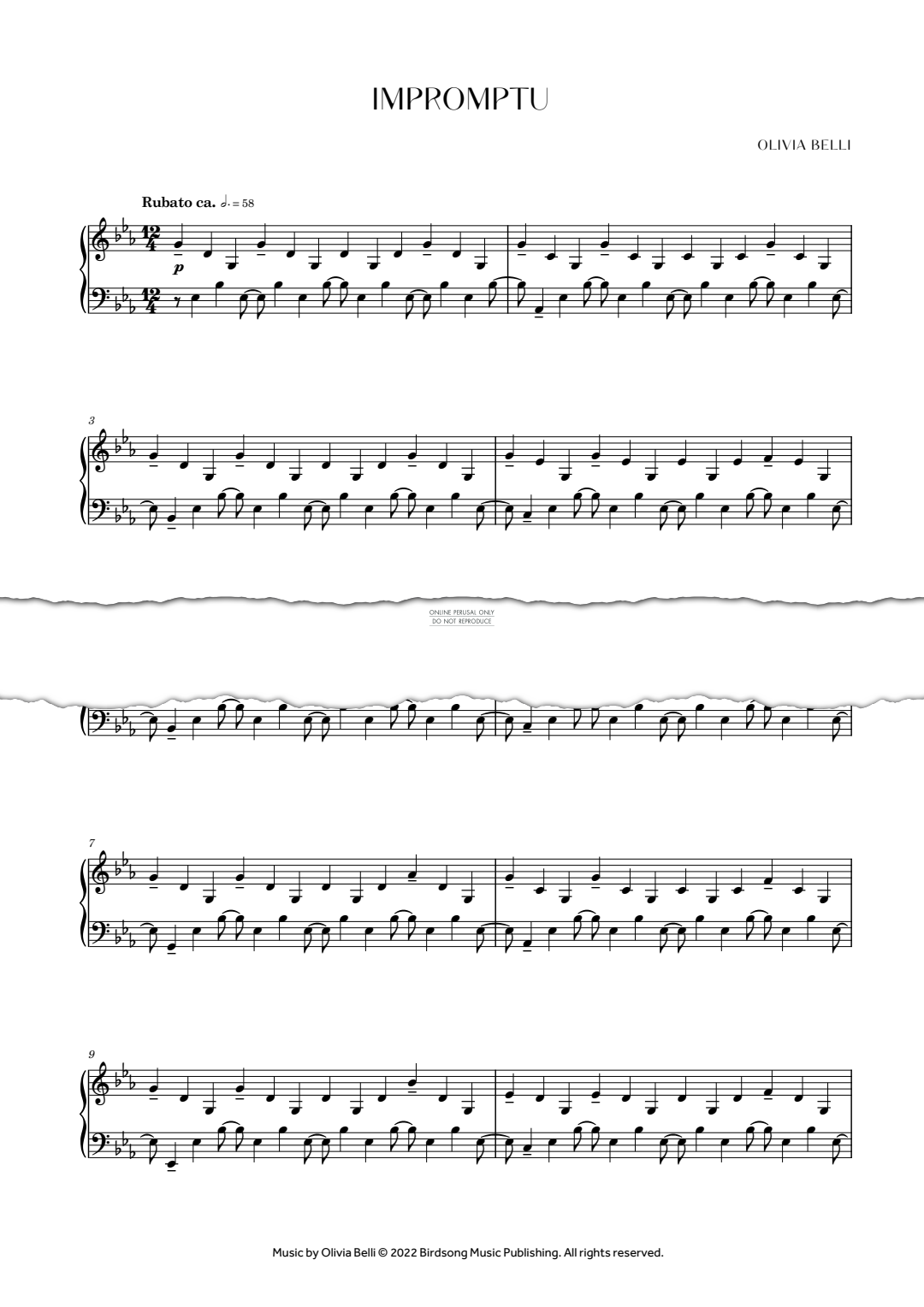 Produktgalerie: Seite 1 von 1 Impromptu, Olivia Belli, Klavier