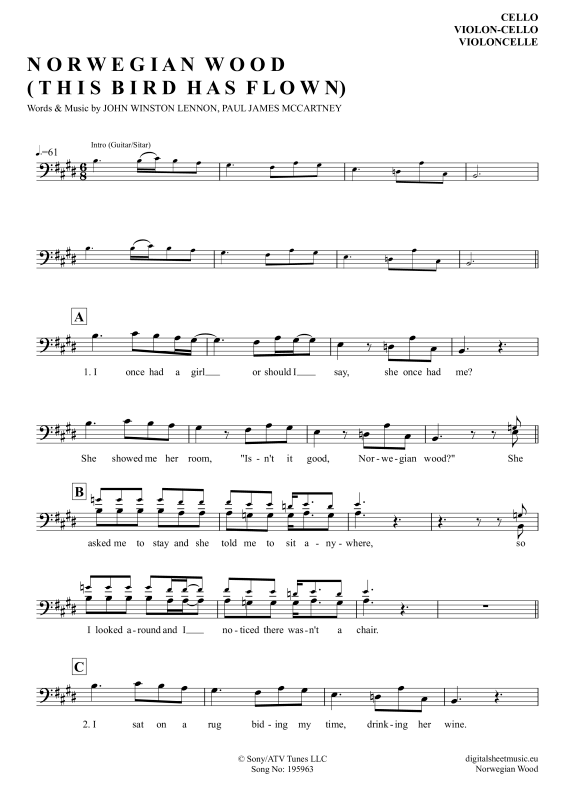 Produktbild zu: Norwegian WoodThe Beatles