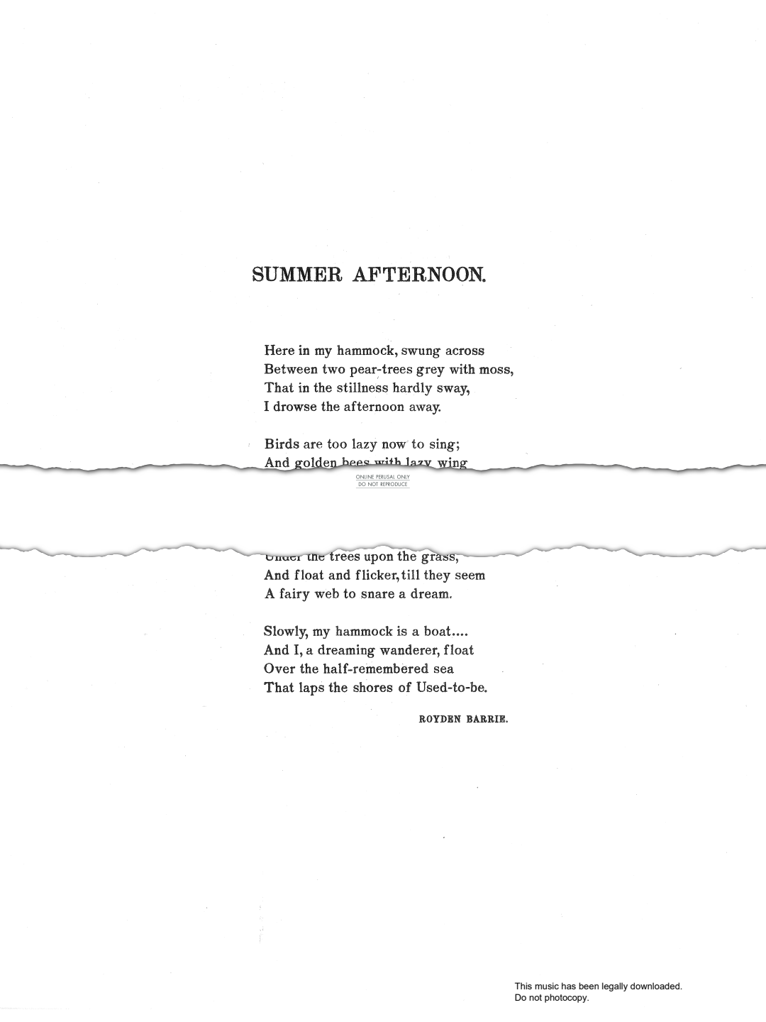 Product picture to: Summer Afternoon