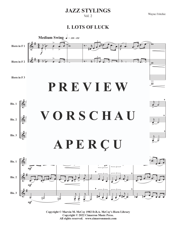 Product gallery: Page 4 of 11 Jazz Stylings, Vol. II, , Horn Trio