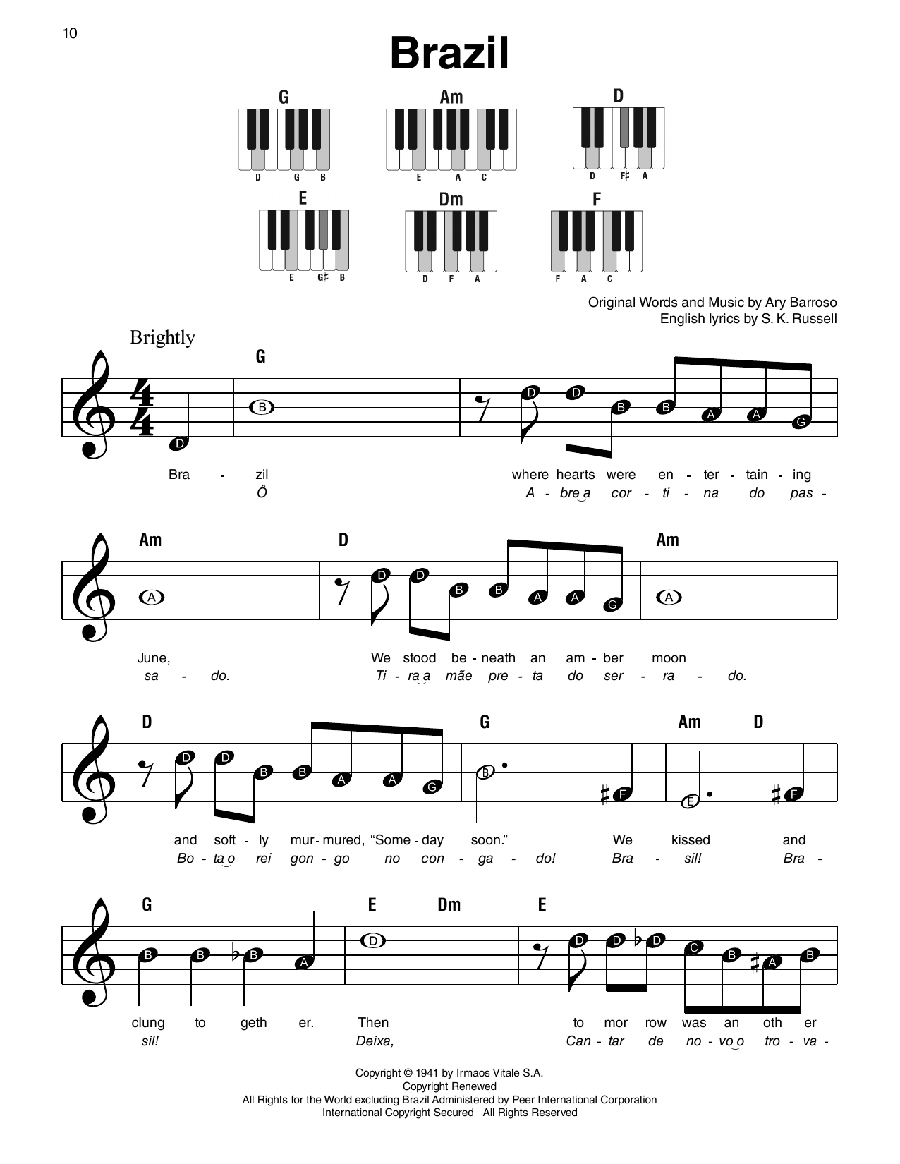 Produktgalerie: Seite 1 von 1 Brazil, Ary Barroso, Klavier