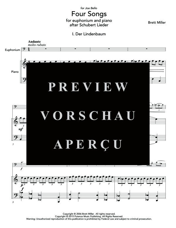 gallery: Four Songs, , (Euphonium und Klavier)