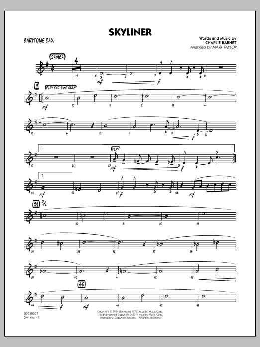 Produktgalerie: Seite 1 von 1 Skyliner - Baritone Sax, 