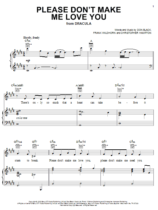 Produktbild zu: Please Don't Make Me Love You