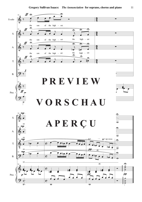 gallery: The Annuciation from « Behold : A Christmas Service » , , (Sopran Solo, Gemischter Chor + Klavier)