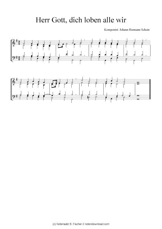 Product picture to: Herr Gott, dich loben alle wir Samuel Scheidt