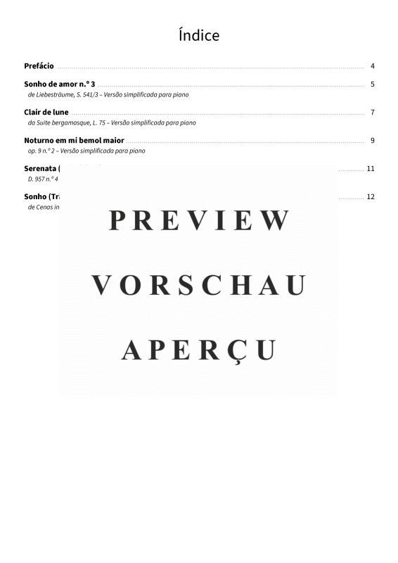 Produktgalerie: Seite 5 von 11 Devaneios românticos - Peças de piano delicadas e fáceis de tocar sobre amor e saudade, , Klavier Solo