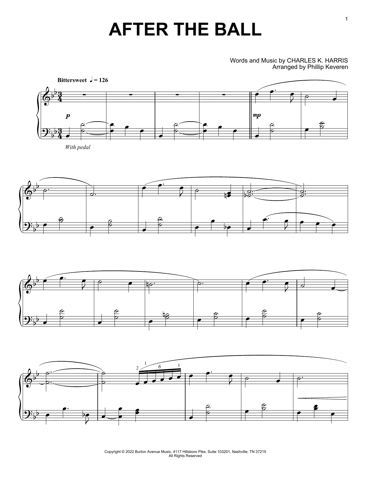 Produktbild zu: After The Ball (arr. Phillip Keveren)