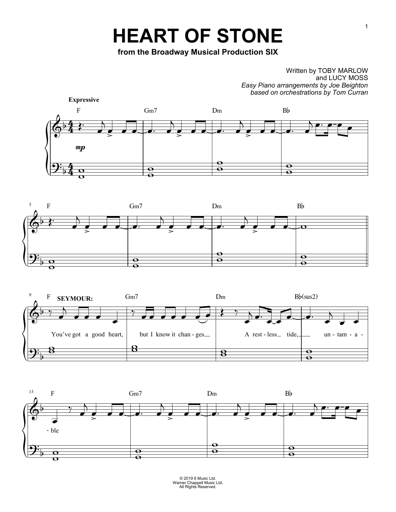 Produktbild zu: Heart Of Stone (from Six: The Musical)