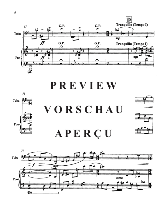 Produktgalerie: Seite 10 von 20 Serenade for Bass Tuba , , (Tuba + Klavier)
