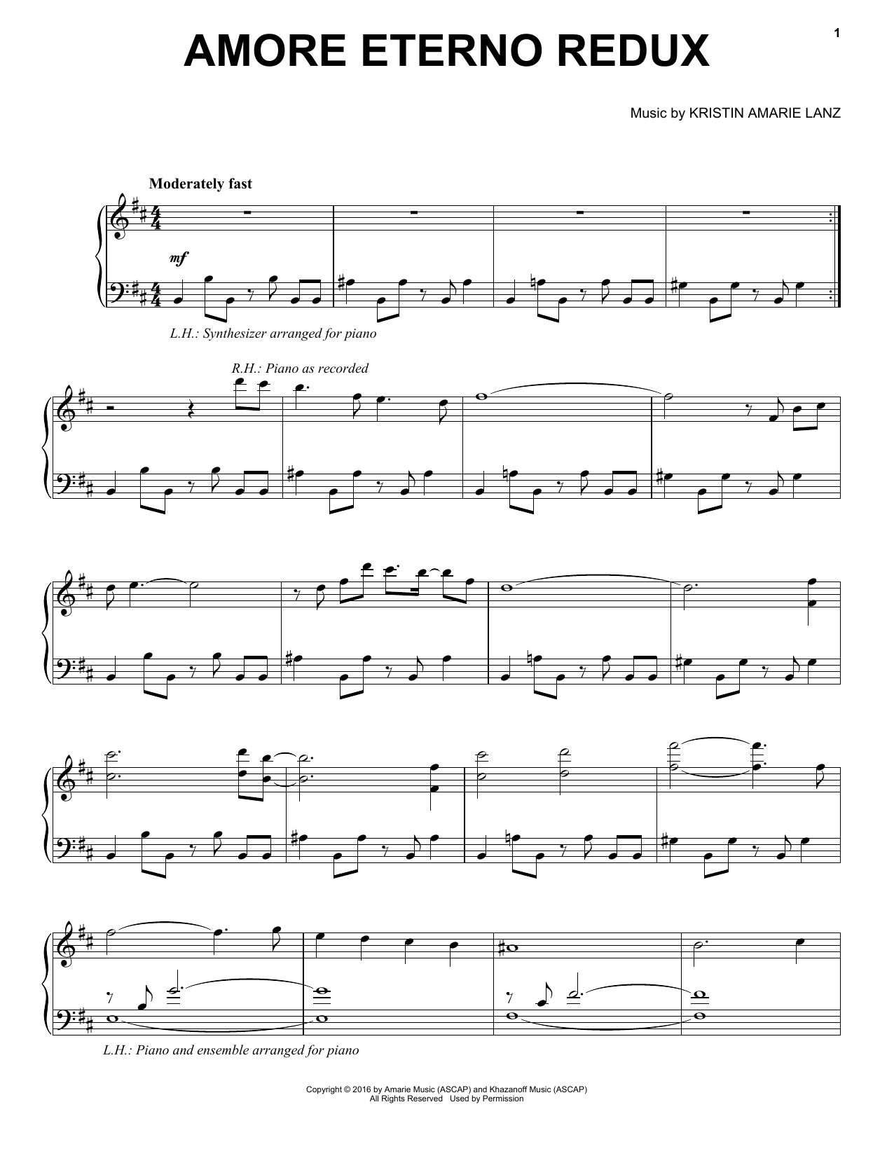 Product picture to: Amore Eterno Redux