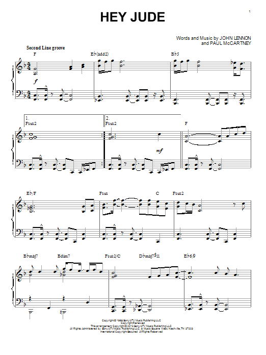 Produktbild zu: Hey Jude [Jazz version] (arr. Brent Edstrom)