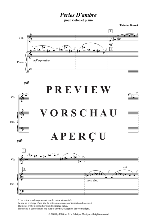 Product gallery: Page 3 of 18 Perles d'Ambre , , (violin + piano)